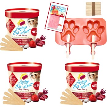 Hundeeis zum Selbermachen 3 x Cool Apple + Form Beeren