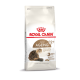 Sac de nourriture pour chat Royal Canin Senior Ageing 12+ avec une illustration de chat duveteux, mettant l'accent sur la nutrition santé pour les chats âgés.