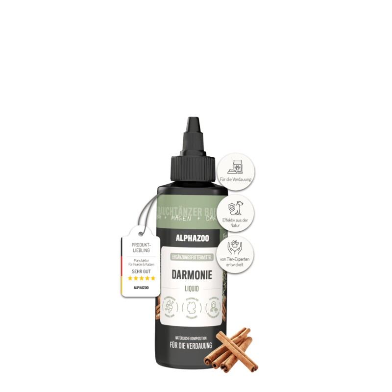 ALPHAZOO Magen-Darm Liquid Darmonie 100 ml I Hunde