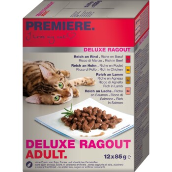 PREMIERE Deluxe Ragout Multipack Adult 12x85g