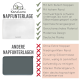 Vergleich von Futtermatten für Haustiere: weiße Matte mit Vorteilen (rutschfest, hohe Kante) vs. graue Matte mit Nachteilen (niedrige Kante, schwer zu reinigen).