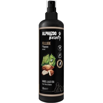 ALPHAZOO Fellliebe Pflegespray für Hunde, Katzen, Haus- & Hoftiere 500 ml