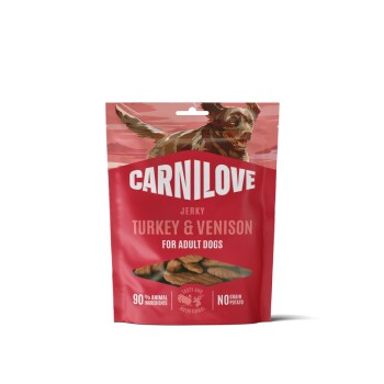 Carnilove Dog Jerky 100 g Dinde et cerf