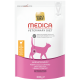 Select Gold Medica Veterinary Diet Harnstein-Diät, 300 g, mit Geflügel; rosa Katzensilhouette mit Zielmarkierung am Bauch.
