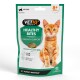 VETIQ Healthy+ Healthy Bites kitten treats pouch with orange kitten, labeled Growth Support, 8+ weeks, 21 servings.