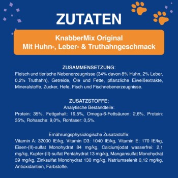 KnabberMix Original & Strandspaß Katzensnacks 2 x 8 Beutel à 60g