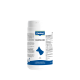 Weißer Canina‑Becher „CANIPULVER“ Ergänzungspräparat für Hunde mit blauem Canina‑Logo, blauer Hundesilhouette und Text „Für Hunde“.