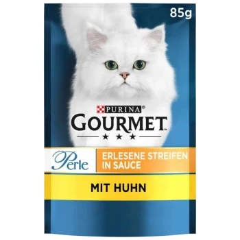 Produktetikett für Katzenfutter, das "Regular Sterilised 7+" für Katzen ab 7 Jahren angibt, mit Text zur Unterstützung alternder Katzen.
