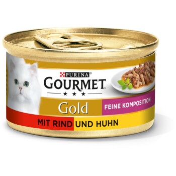 Gourmet Gold Feine Komposition 12x85g Rind & Huhn