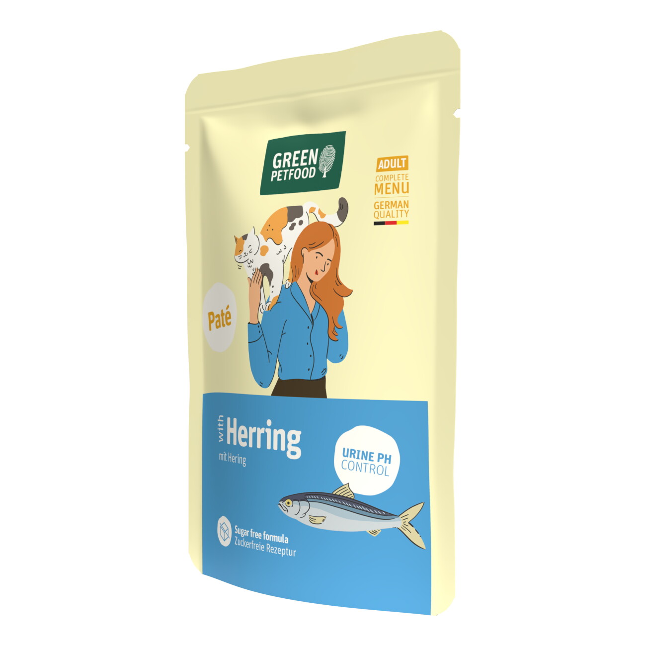 Green Petfood Cat Paté mit Hering 8 x 85 g