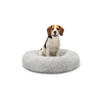 Donutbett hellgrau XXL