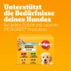 Pedigree-Hundfutterbox mit "Junior Gemischte Selektion in Gelee" mit Geschmacksrichtungen: Rind- und Lebermix, Lamm- und Lebermix, Huhn und Geflügel.