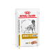 Royal Canin Veterinary Urinary S/O Ageing 7+ Hundefutterbeutel, mit einer Laibtextur und einer Silhouette eines Hundes auf der Vorderseite.