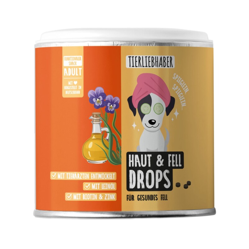 Tierliebhaber Haut & Fell Drops für Hunde 350g