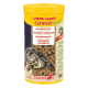 Behälter mit Sera Reptil Carnivor Nature Schildkrötenfutter (310g) mit einem Schildkrötenbild und mehrsprachigem Text, der angibt, dass es eine Hauptnahrungsquelle ist.