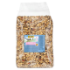 Ein 10 kg Sack MultiFit Vogelfutter mit der Aufschrift "Sommerfutter", der ein buntes Bild eines Vogels und detaillierte Nährwertinformationen zeigt.