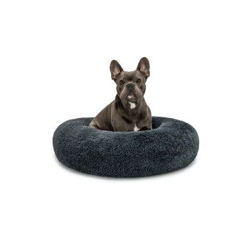 Donutbett dunkelgrau XL