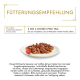 Recommandation d'alimentation pour les chats : 3 à 4 boîtes par jour, réparties sur au moins 2 à 3 repas. Contient de la viande et des légumes.