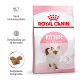 Royal Canin Kitten-zak (roze) 'Tot 12 maanden' met foto van kitten; zichtbare Nederlandse tekst "Sterk immuunsysteem".