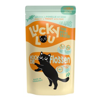 Nassfutter Katze Adult Geflügel pur und Forelle 16x125 g