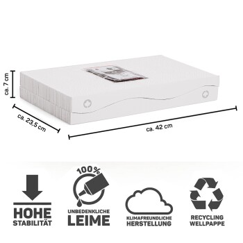 Kratzbrett Kratzblock aus zwei Kratzwellen 2 in 1 weiß