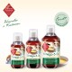 Drei Flaschen Omega-3-Öl für Hunde von ChronoBalance, die essentielle Fettsäuren und Vorteile für Haut, Fell und Immunsystem bieten.