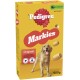 Boîte de friandises pour chiens Pedigree Markies Original avec un golden retriever heureux, 500g, oméga 3, vitamine E, emballage recyclable.