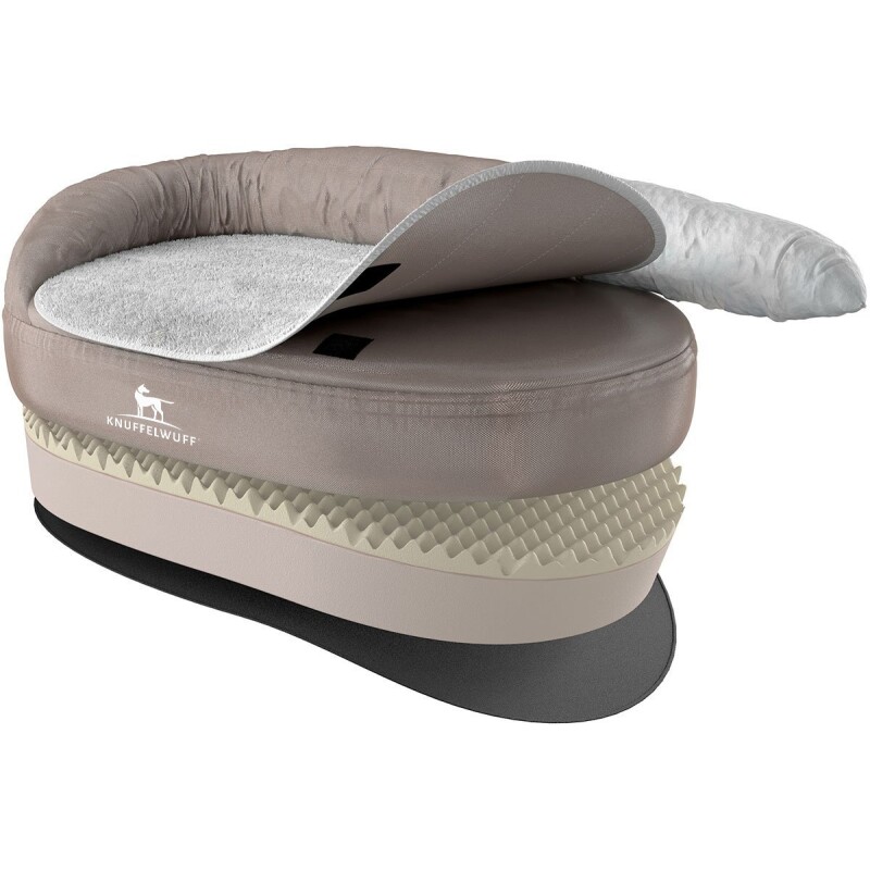 Knuffelwuff Orthopädisches Hundebett Jessy Aus Nylongewebe Beige Xxl