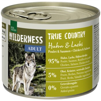 WILDERNESS Nassfutter für Hunde Adult True Country Huhn & Lachs 24x200 g