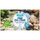 Aquaris POND Care + Repair Produktverpackung, die eine ruhige Teichszene mit Steinen und Grün zeigt, und optimale Wasserqualität bewirbt.
