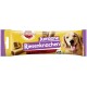 Verpakking van Pedigree Jumbone Riesenknocken hondensnacks met een lachende golden retriever, met tekst die aangeeft dat het rundvlees- en gevogelte-smaak heeft en 5% vet bevat.