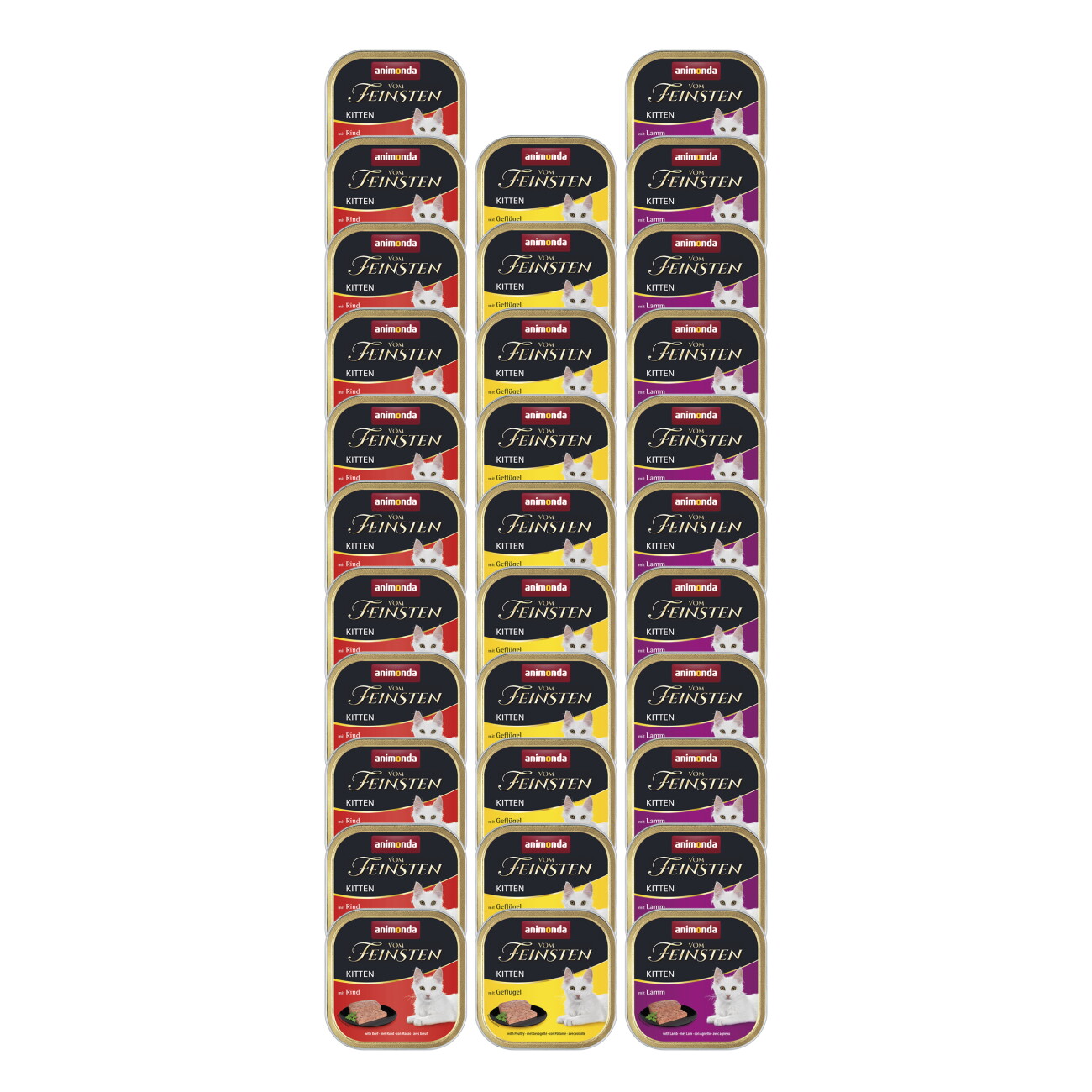 animonda Vom Feinsten Nassfutter Kitten, Vielfalt 32x100g