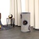 70cm Kratztonne mit Sisal grau