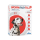 WormAway Plus XL dewormer box for dogs 17.5–70kg, pork flavour, 2×; Dalmatian image; treats roundworms and tapeworms