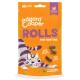 Orange bag of Edgard Cooper ROLLS for Hunting cat treats — 86% chicken & turkey, soft and tender, with natural ingredients