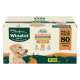 Winalot dog food mega pack with 80 pouches, meaty chunks in gravy, chicken, beef, lamb with carrots and potatoes.