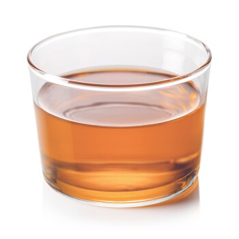 Ein Tierarzt in einem weißen Kittel mit einem Stethoskop steht neben einem Golden Retriever, mit Text über die Expertenentwicklung in Deutschland.