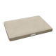 Ein beiges Haustierbett mit einer weichen Oberfläche und einem braunen Rand, mit einem 'Doctor Bark'-Logo an der Seite.