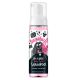 Bugalugs No Rinse Baby Fresh Shampoo, 200ml, mit Cartoon-Hund, pinker Flüssigkeit, vegan, pH-ausgeglichen und parabenfrei.
