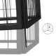 Hunde Laufstall / Freilaufgehege mit Unterstand 11 m, 11 m, 50 cm