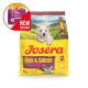 Josera Mini Junior Hundefutterbeutel mit Enten- & Lachs-Geschmack, 900 g, neues Design, deutsche Qualität, für kleine Rassen.