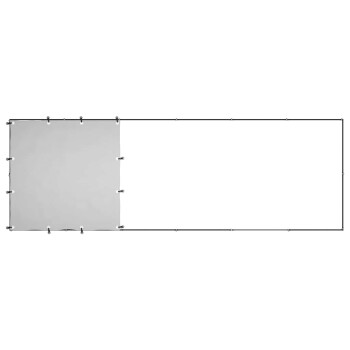 Großer schwarzer Metall-Haustierauslauf mit Dach, Maße 330 cm x 110 cm x 110 cm.