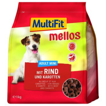 MultiFit mellos Adult Mini 1 kg mit Rind und Karotten