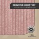 Rosa gerippter Cordstoff-Haustiermatte mit Etikett 'ROBUSTER CORDSTOFF' und Abzeichen '35.000 SCHEUERTOUREN'.