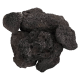 Ein Haufen schwarzer Lava-Steine mit einer porösen Textur, ideal für Aquarien-Dekoration oder Landschaftsgestaltung.