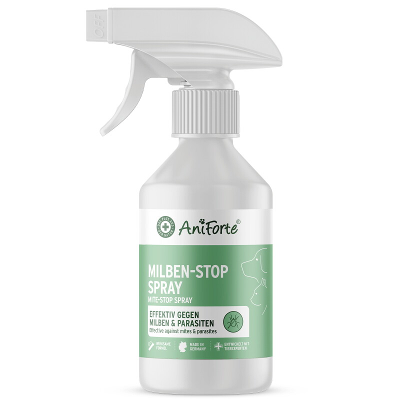 AniForte Milben-STOP Spray 250 ml – Milbenspray für Hunde & Katzen