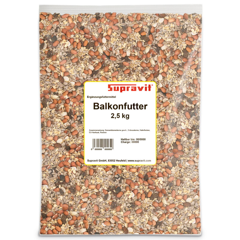 Supravit Balkonfutter für Wildvögel 2,5 kg