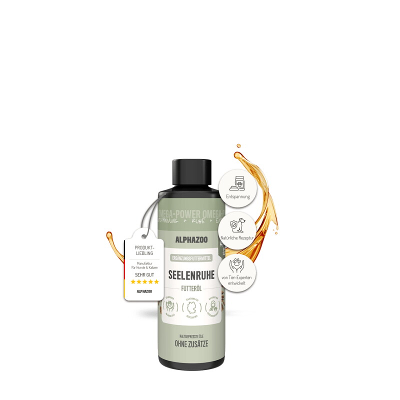 ALPHAZOO Seelenruhe Futteröl für Katzen 100 ml