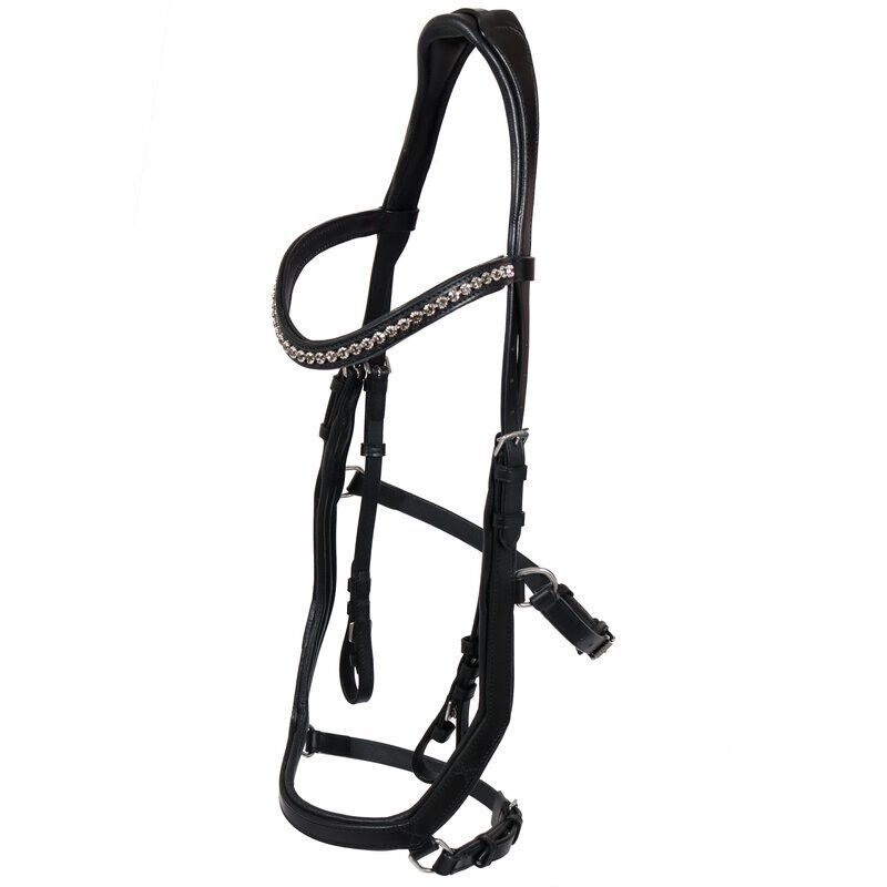 Hans Melzer Horse Equipment Hans Melzer Trense Tokio schwarz/silber WB (Warmblut)
