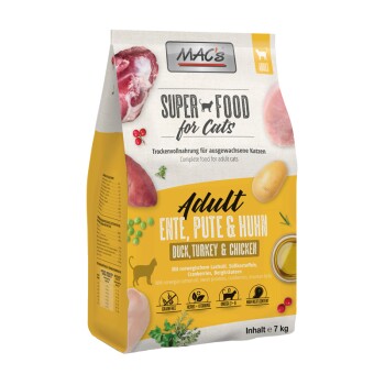 MAC's Cat Adult Trockenfutter Ente, Pute & Huhn 7kg